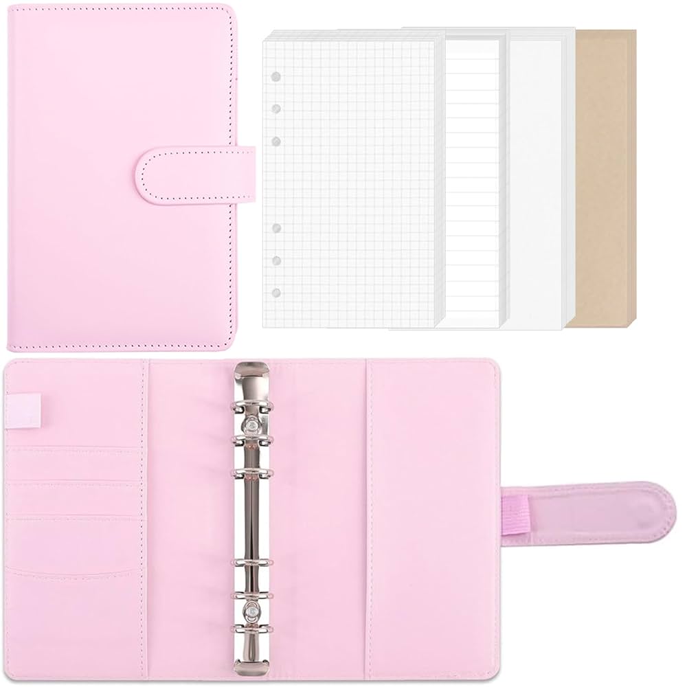 Amazon.co.jp: Sitengle A6 バインダー 6穴 予算バインダー PU